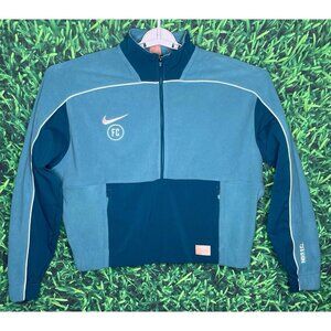 Nike FC Football Midlayer Zipped Training Women’s Medium Sportswear Teal Jacket